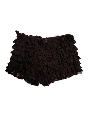 Black Ruffle Shorts NWT size Small